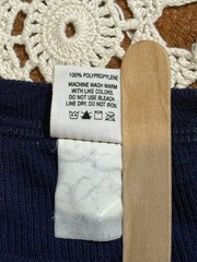 Vtg Blue Undershirt Long Sleeve Thermal Tall XL USA Layering Ski Camp Hike