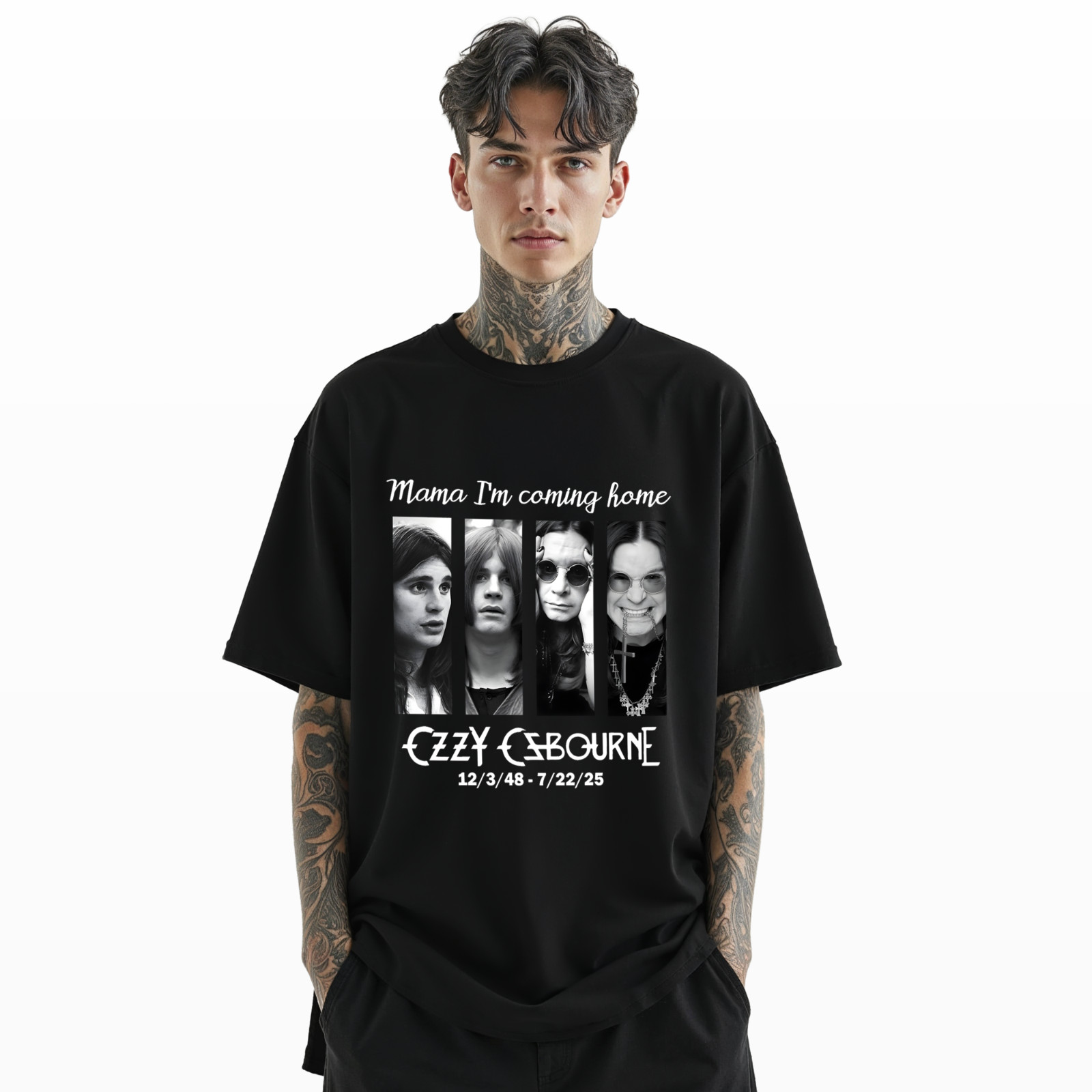 Ozzy Osbourne Tribute T-Shirt – Mama I’m Coming Home Graphic Tee A235 gallery