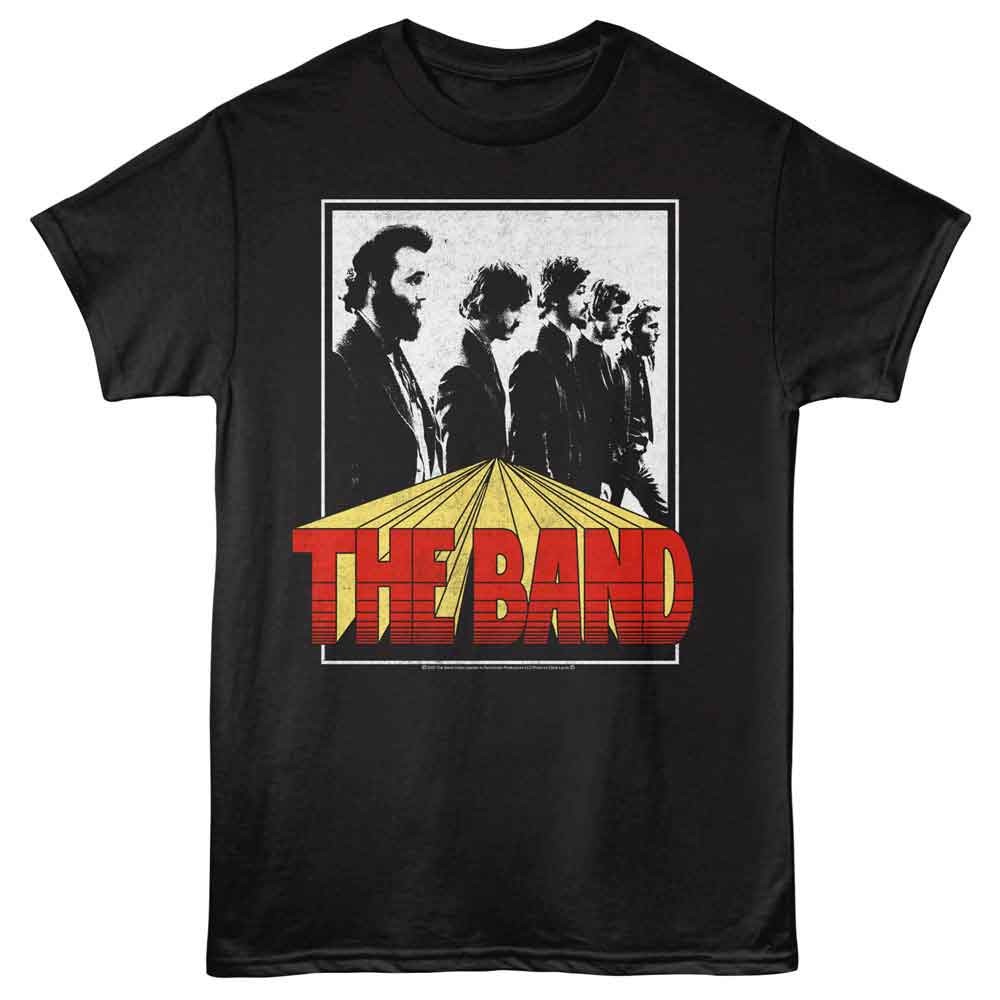 The Band – Rectangle – American Classics – Black Adult Short Sleeve T-Shirt