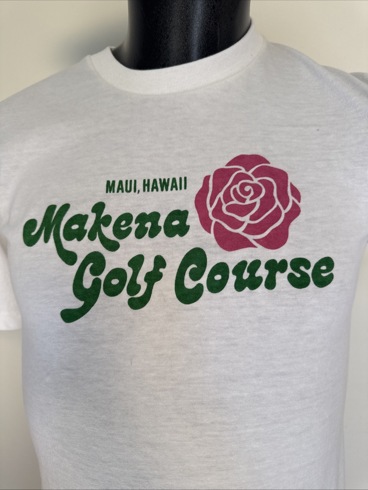 Vintage Makena Golf Course Maui Hawaii T-Shirt Single Stitch Hawaii Golf Small gallery
