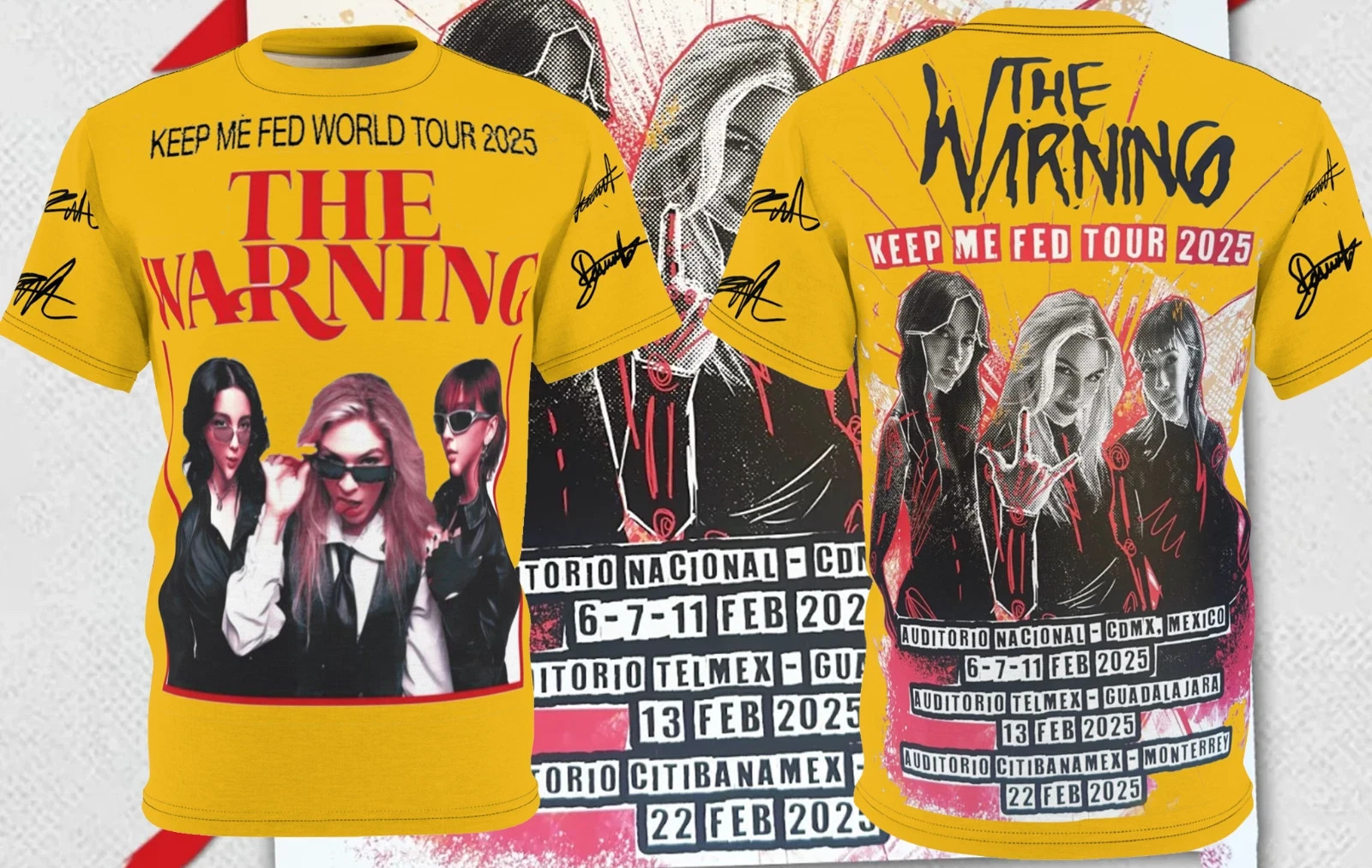 The Warning Concerts Tour 2024 Gift For Fan S to 5XL AOP 3D T-shirt BT1332