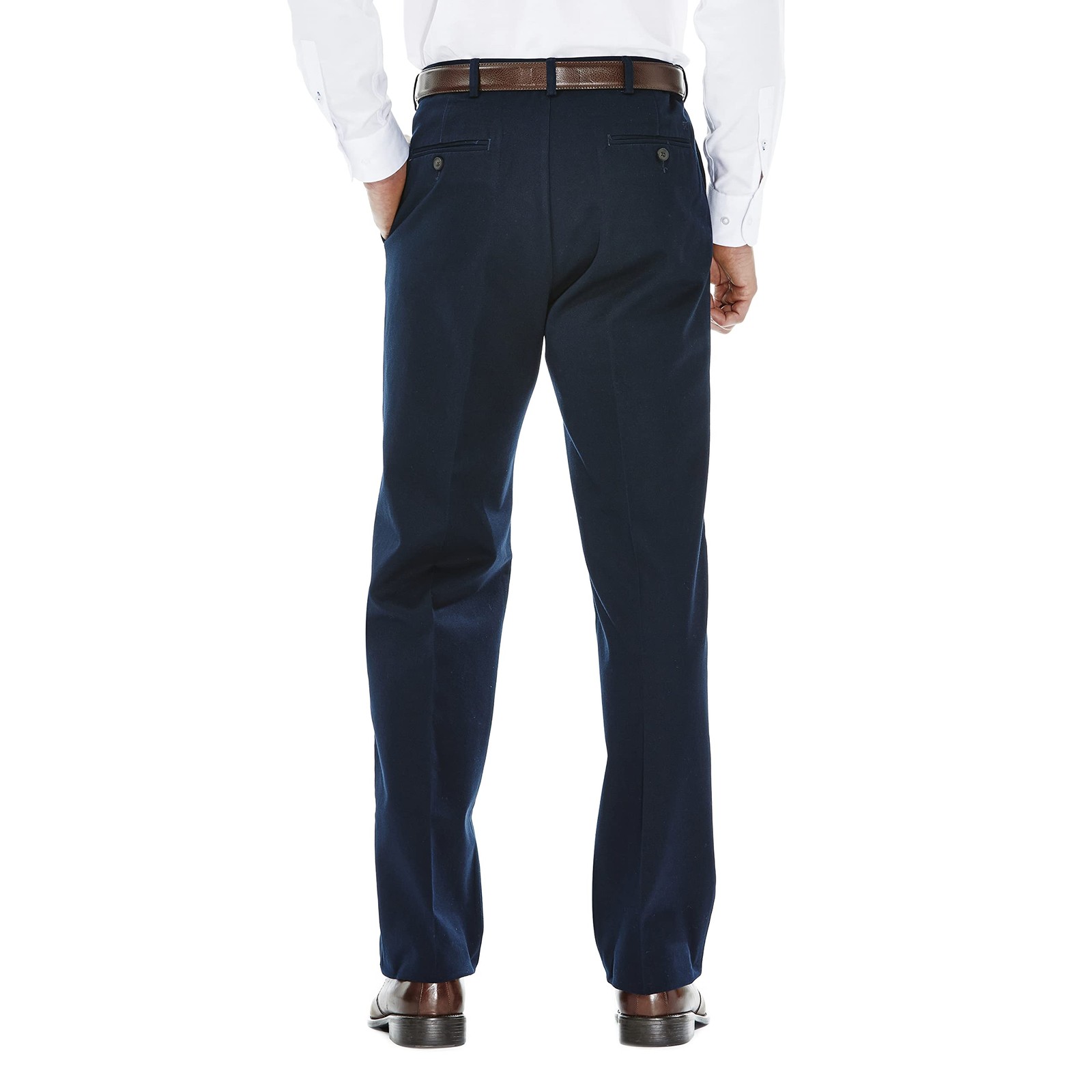 Haggar Men's Work To Weekend No Iron Flat Front Pant Mens 41114957522 Size 38W gallery