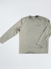 Hang Ten Performance Long Sleeve Shirt Mens Large Olive Green UPF Stretch