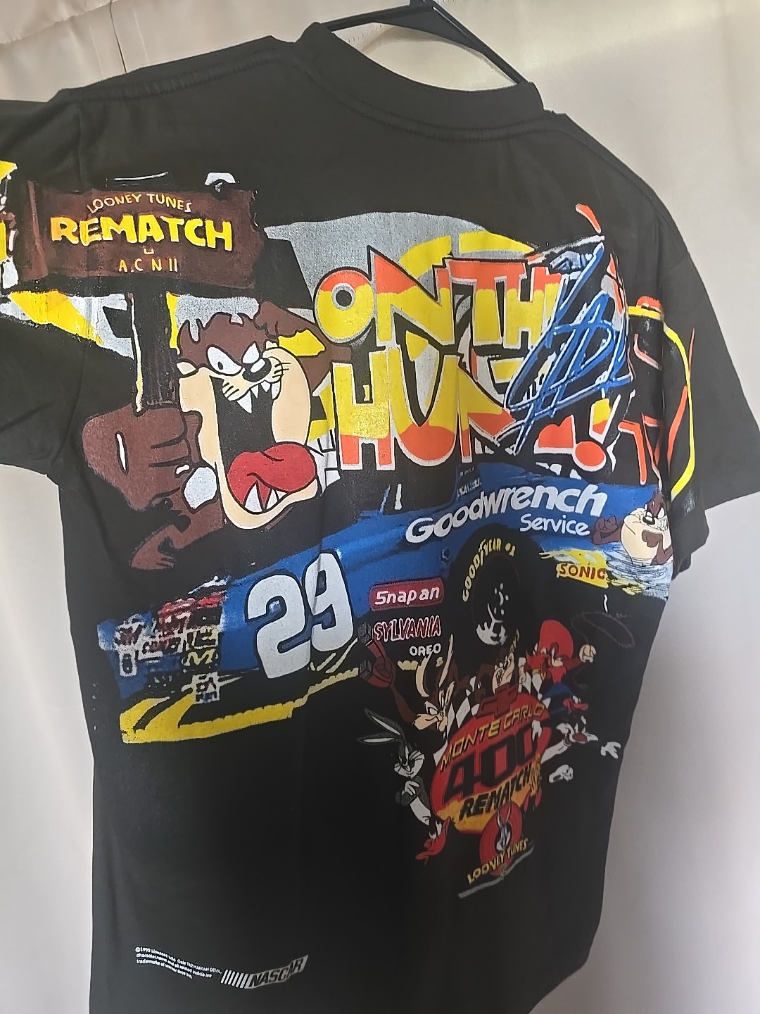 KEVIN HARVICK TAZ NASCAR AOP GIANT TEEJAYS TSHIRT SZ XL USA gallery