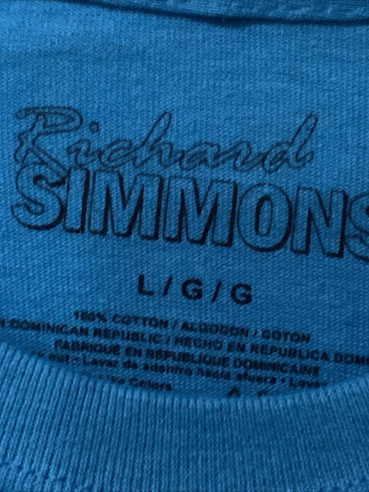 Richard Simmons C'mon Reach Shirt Blue Size Large Spencer's Tshirt Exercise New gallery