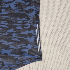Kenneth Cole Men’s Active Tech Shirt S/S Stretch Breathable Soft Navy Camo