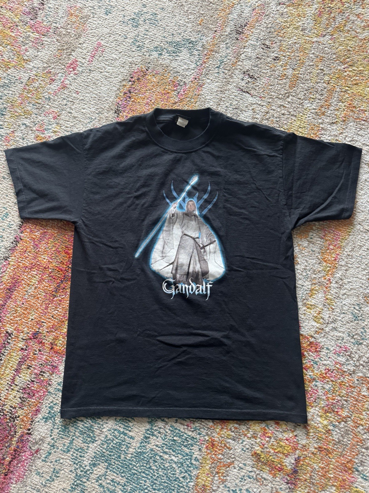 Vintage Lord Of The Rings The Return of the King Gandalf The White T Shirt Movie