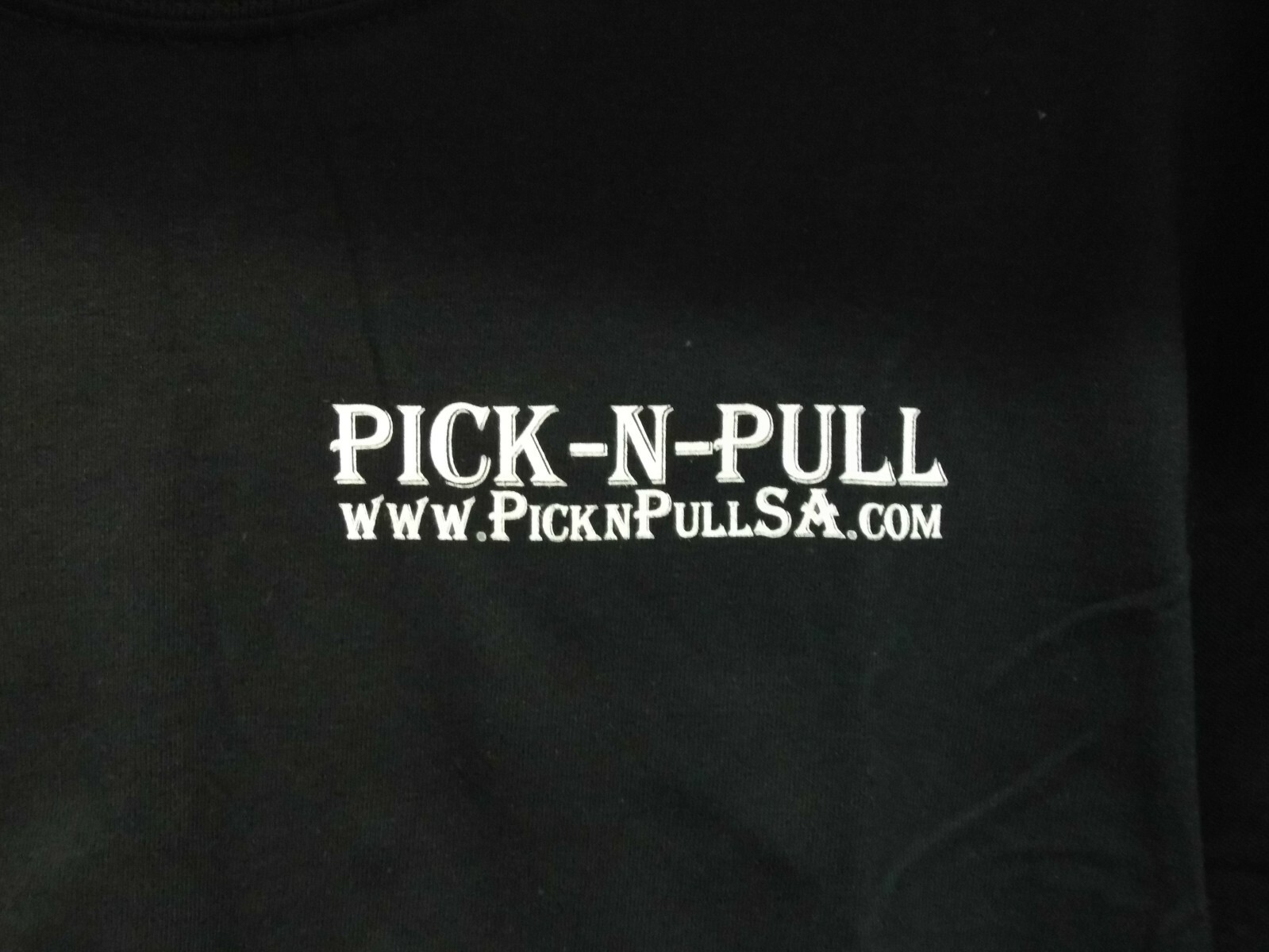 PICK-N-PULL Not A Need But A Necessity Skull And Cross Bones T-Shirt gallery