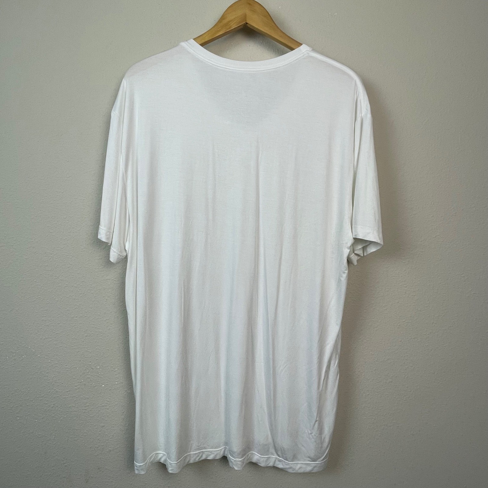 David Archy V-Neck Undershirt Mens XL White Gray Bamboo Rayon 2 Pack Soft Basic gallery
