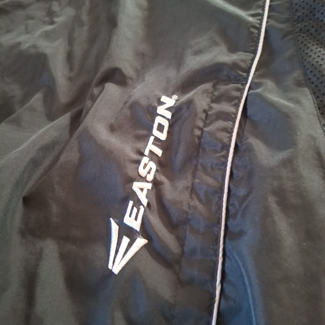 Easton 1/4 Zip Windbreaker Shirt M Black Short Sleeve Pullover Casual Golf READ gallery