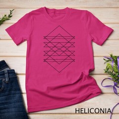 Sacred Geometry Abstract Art Geometric Triangle Lines Design Unisex T-shirt