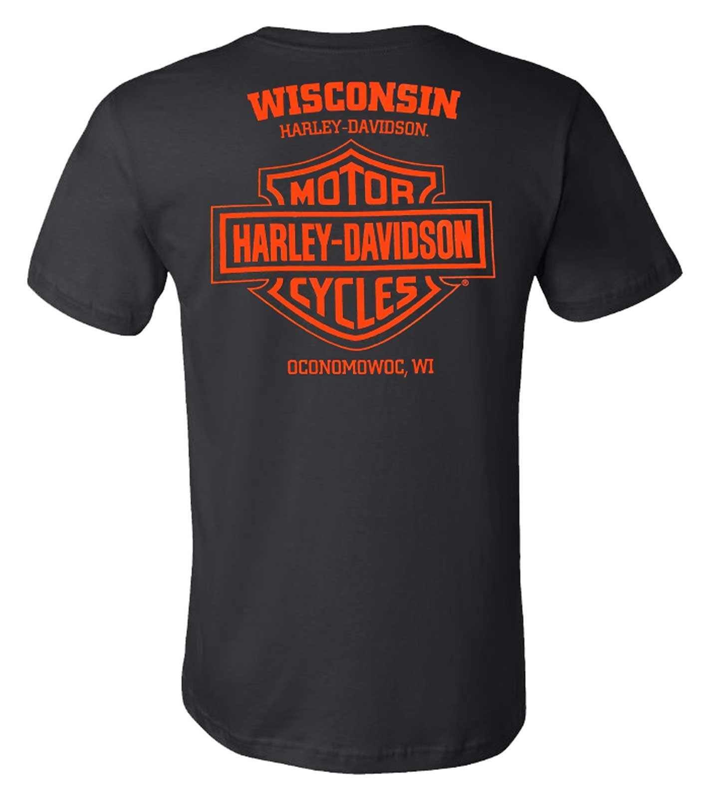 Harley-Davidson Men's Backdrop Distressed Short Sleeve T-Shirt, Graphite Black gallery