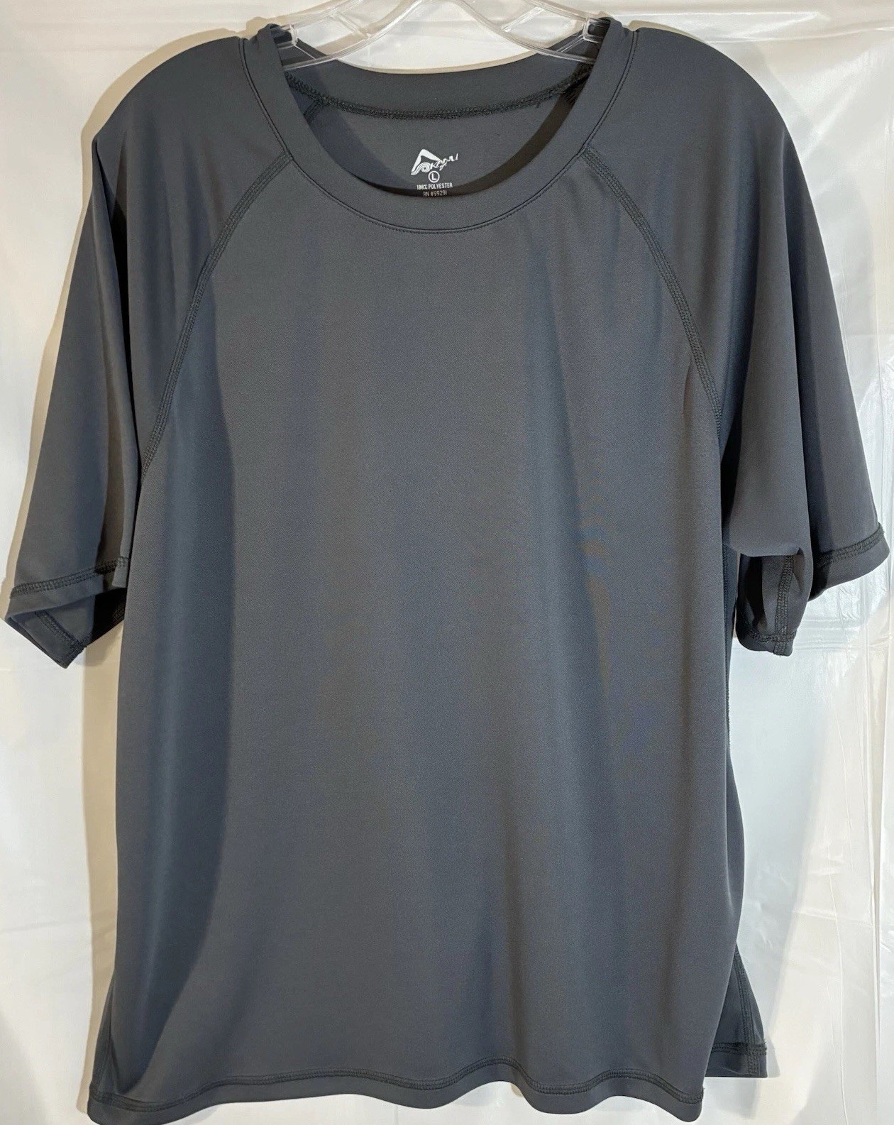 Kanu Surf Shirt Men’s L Dark Gray Short Sleeve Summer Ocean Beach Swim Top