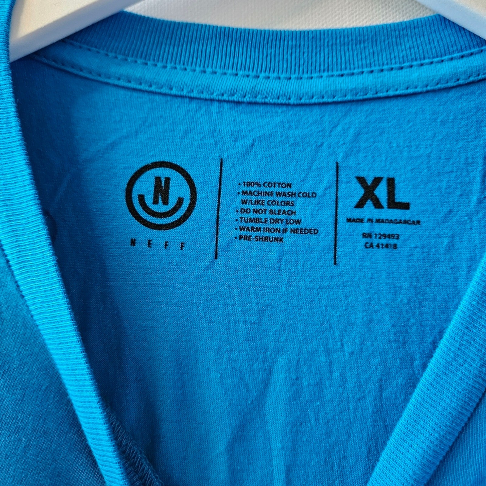 Neff Men's Short Sleeve Graphic Blue Shirt XL gallery