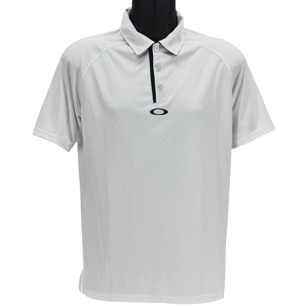 Oakley Elemental 2.0 Polo Mens Size S Small White Plain Golf Regular Fit Tee gallery