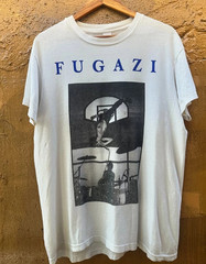 Fugazi Band Classic Style White Short Sleeve Unisex Shirt Reprint Size S to 5XL
