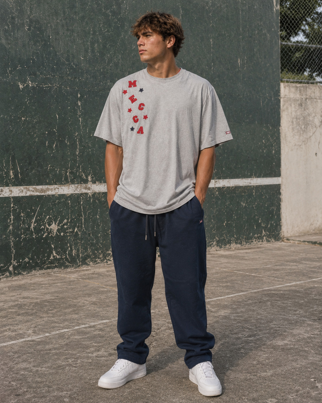 Vintage Y2K Mecca USA VTG 90s Shirt Mens XL Gray OG Skater Hip Hop Streetwear gallery