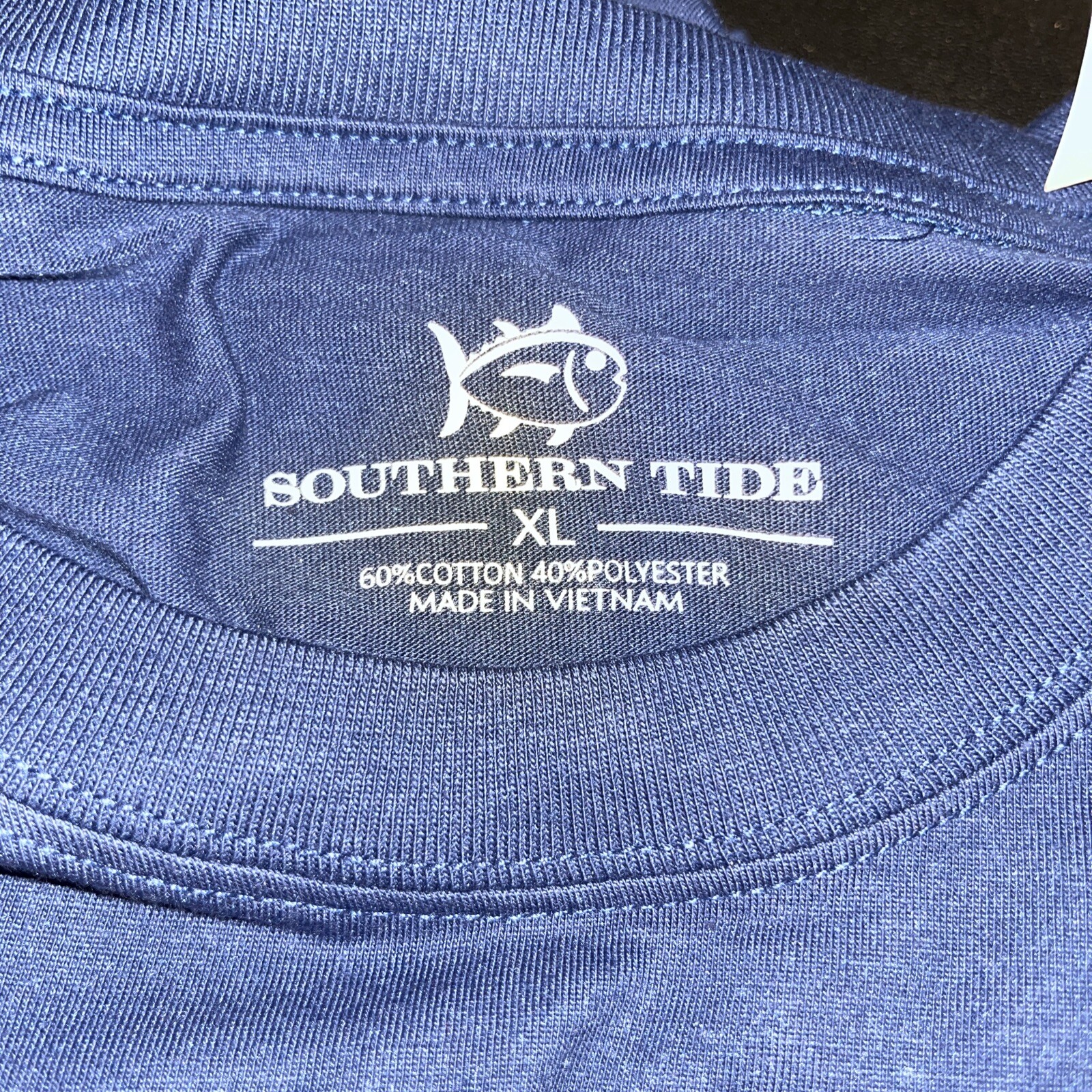 Southern Tide Men XL Tee T Shirt Skipjack Fish Baseball Game Blue NWT New $38 gallery