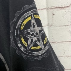 Affliction Short Sleeve Skulls Star T Shirt Men’s Size Large L Buckle Black