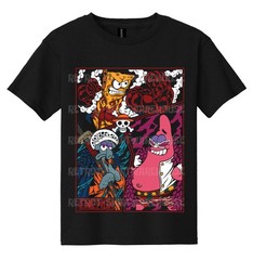One Piece Spongebob Patrick Squidward Anime Manga Graphic T-Shirt