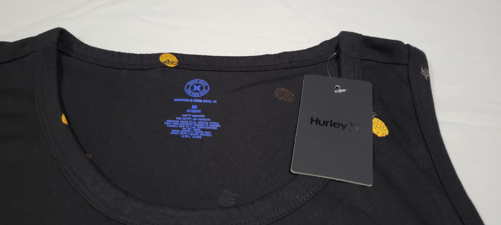 Hurley Men's The One & Only Graphic Tank Top Soft Cotton Pineapple Tank gallery