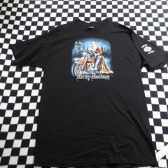 Vintage HARLEY-DAVIDSON 1998 Christmas Santa Shirt Size XXL Job Well Done