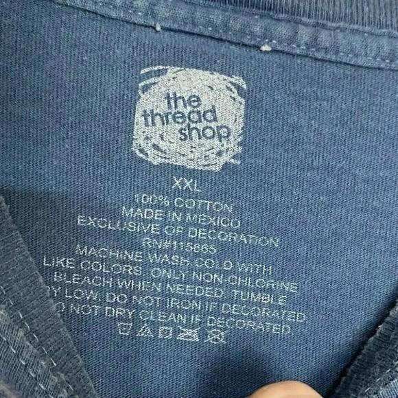 The Thread Shop T-Pain Graphic Tee XXL Blue Chopped N Skrewed Hip Hop Shirt gallery