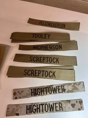 US AIR FORCE SCRIPT EMBROIDERED ON OCP W HOOK N LOOP UNIFORM TAPE PATCH PIN UP!!