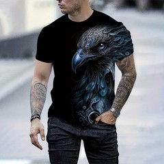 Camiseta Elegante Con Estampado De Letras Para Hombre Camisa Moda Vintagecasual