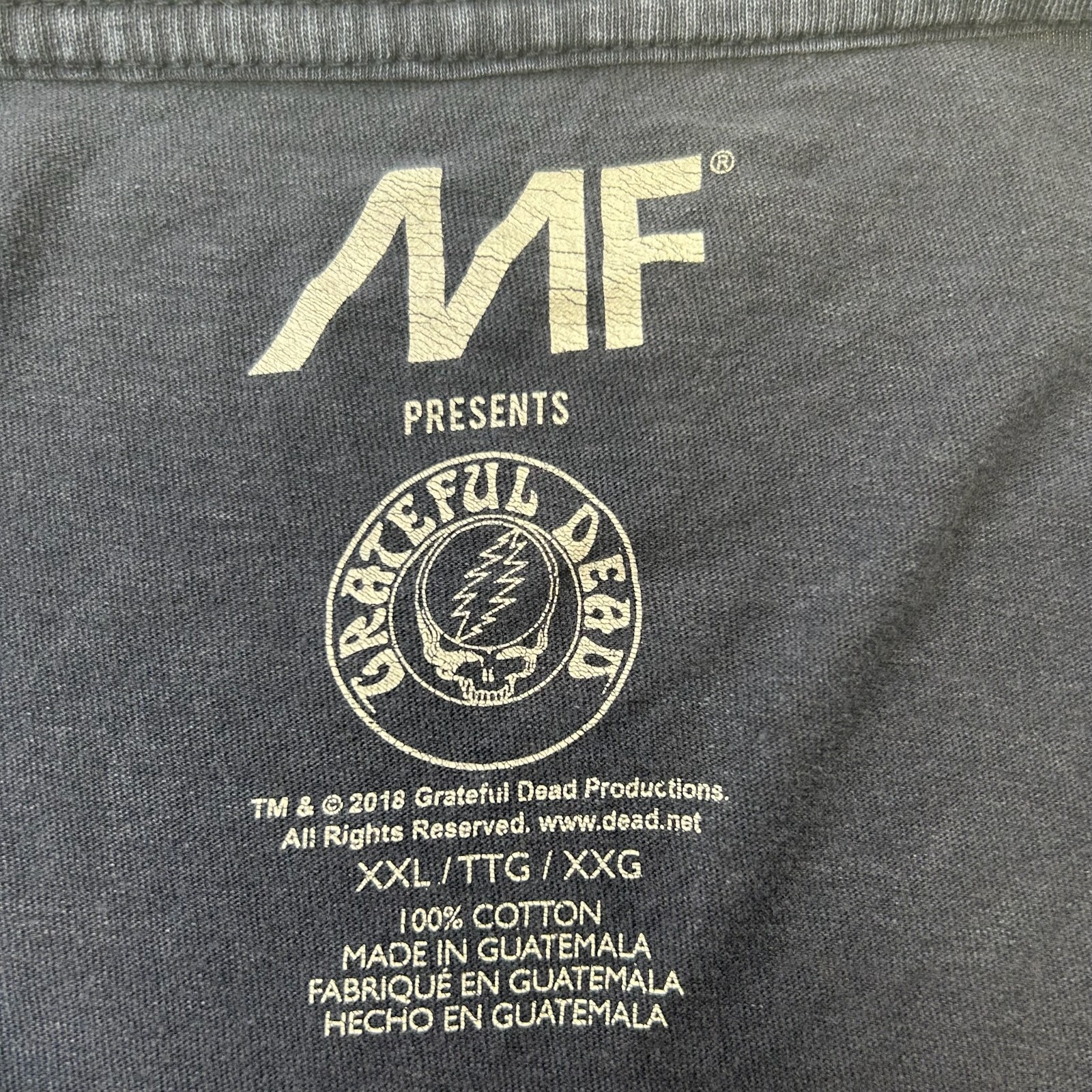 Grateful Dead Shirt Men XXL Classic Head Logo Skull Distress Retro Work Party Go gallery
