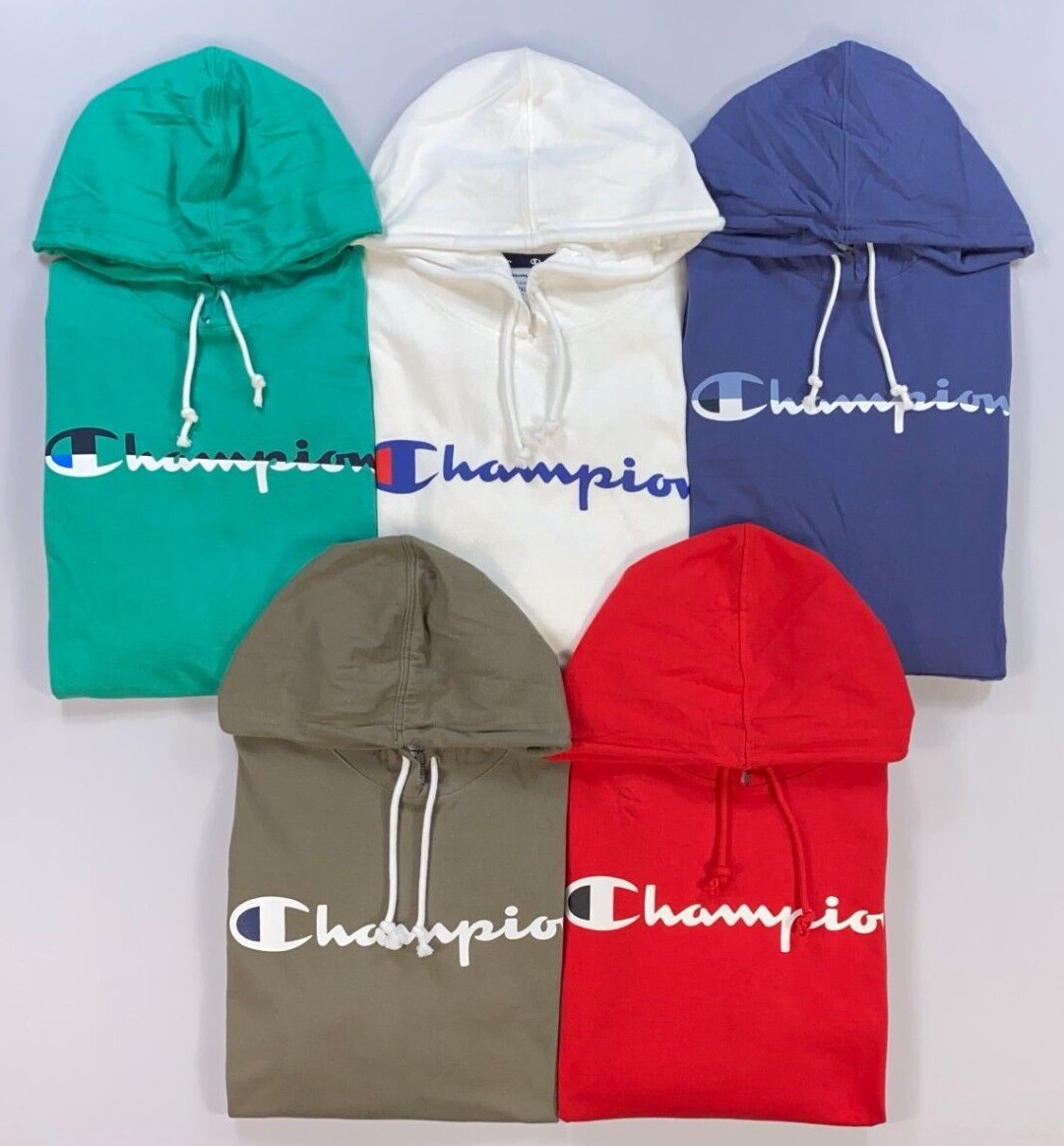 Men's Champion Heavyweight Jersey Long Sleeve Hooded Shirt gallery