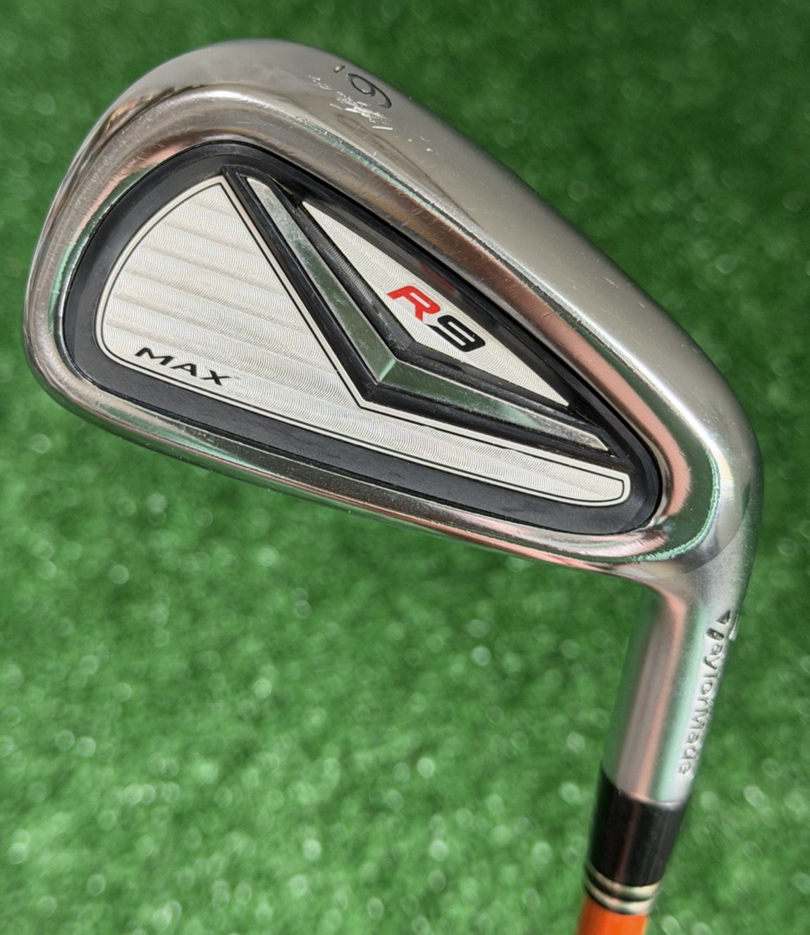 TaylorMade Golf R9 Max 6 Iron Single Club With Tour AD 75g R Flex Graphite Shaft