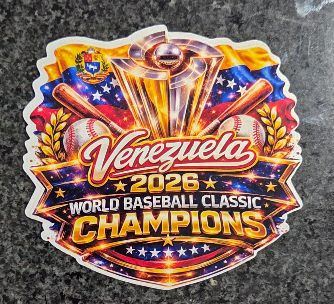 2026 Venezuela Baseball Champion Campeones World Baseball T Shirt SZ (L) Large gallery