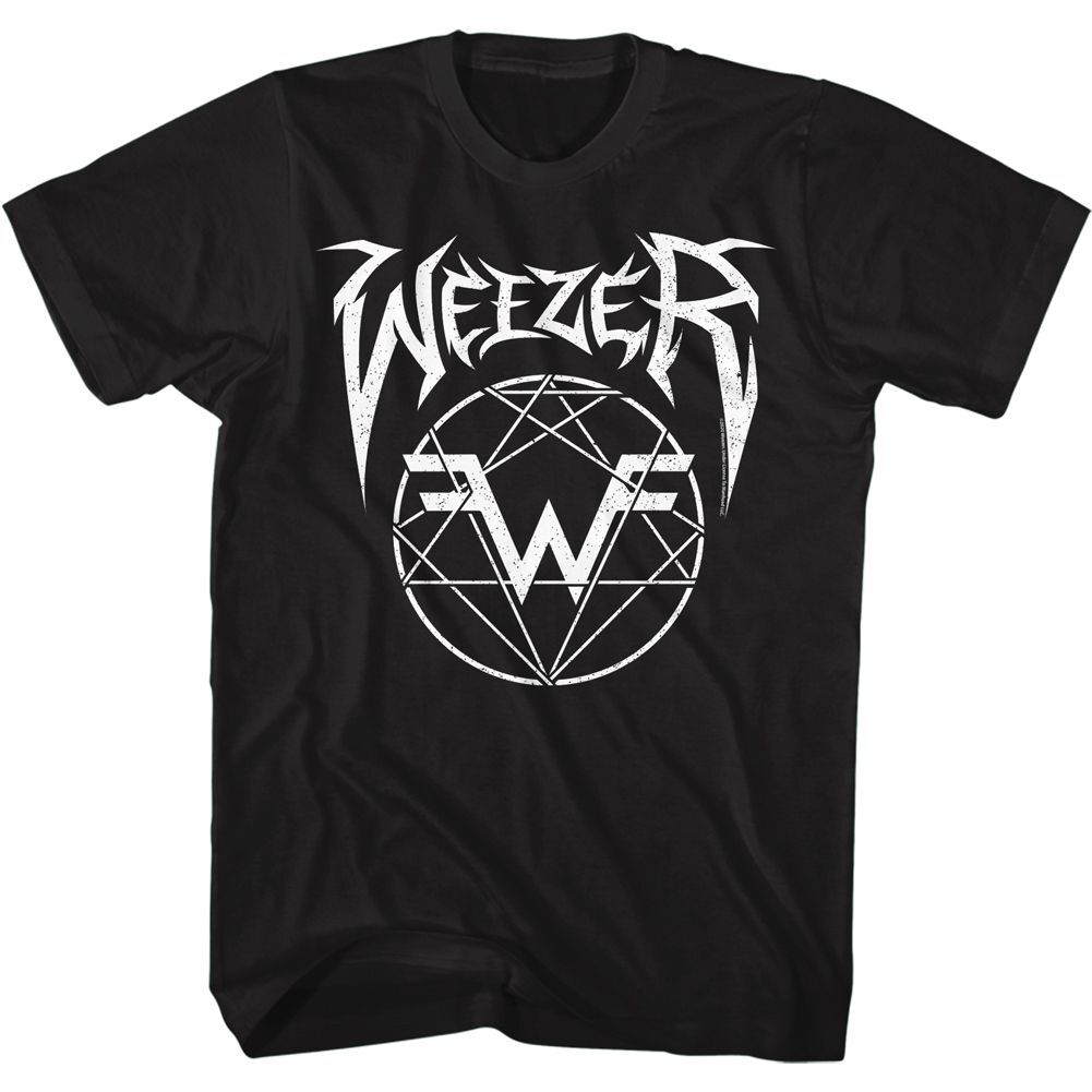 Weezer Metal Weezer Logo Black Alternative Rock Music Band Shirt gallery