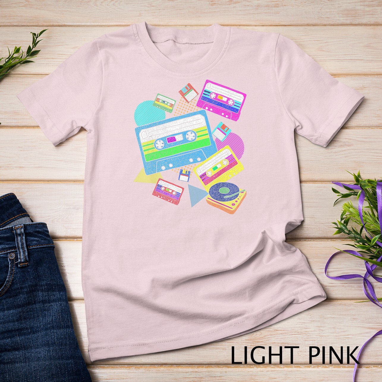 Eighties Theme Party Retro 80s Music Cassette 80s T-Shirt Unisex T-shirt gallery