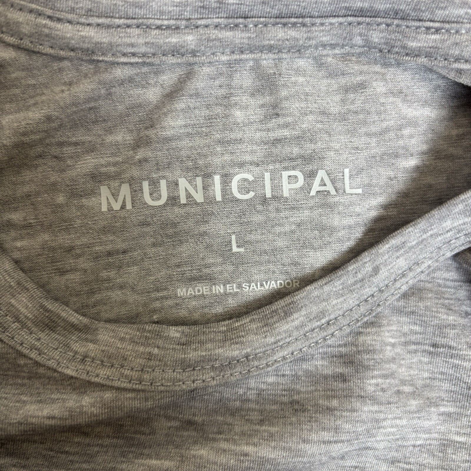 Municipal Sport Utility Gear T-Shirt Mens L Gray Stretch Performance Workout gallery
