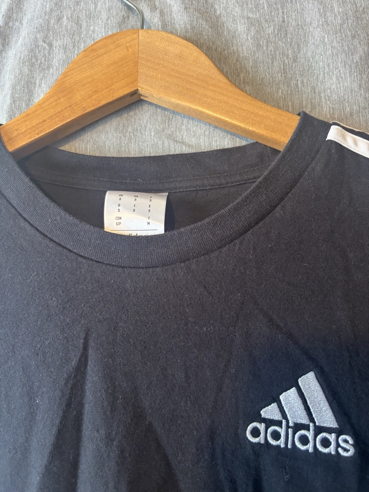 adidas Originals 3-Stripes Tee Black Men's S T-Shirt gallery