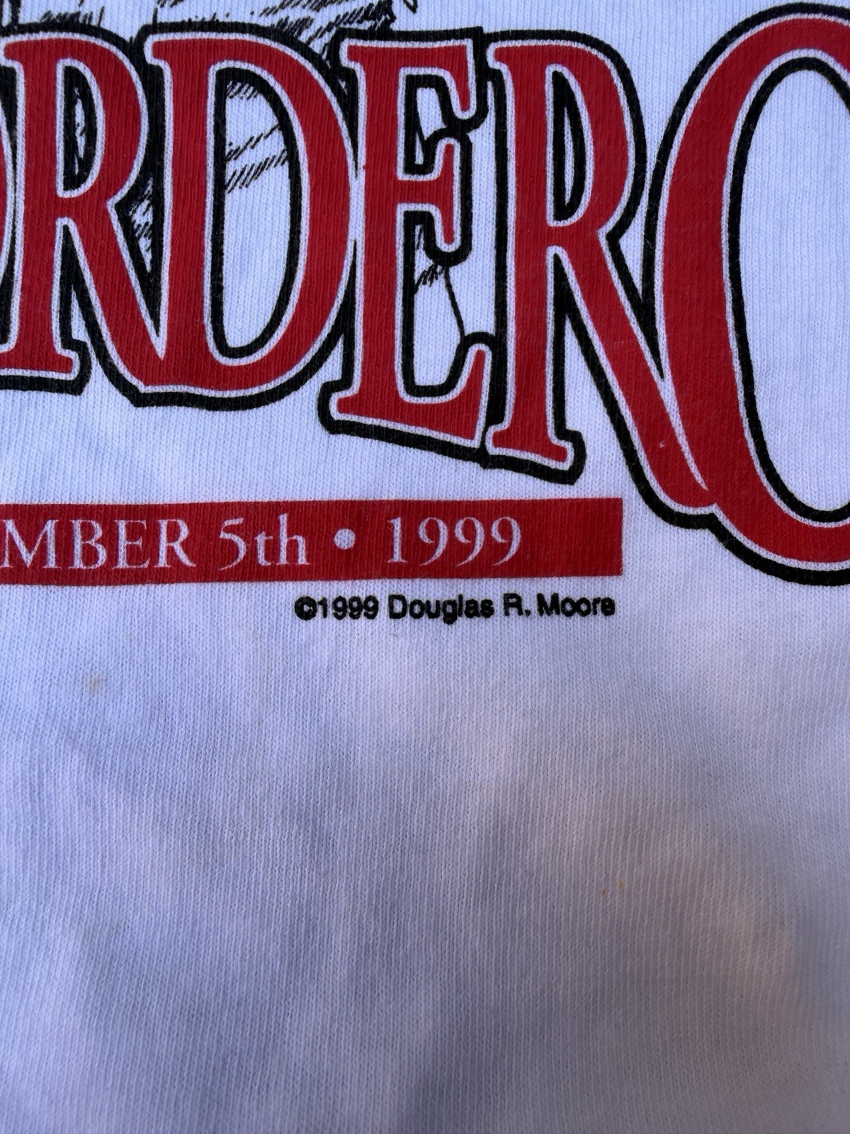 VTG 1999 Eddie Arcaro Angel Cordero Saratoga Race Course White T Shirt Men's L gallery