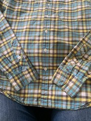 Vurt Men’s plaid Button Down Sharp Colors Skateboard Brand size small