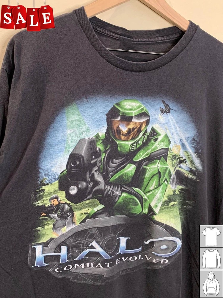 Hot Halo Combat Evolved Video Game Black Gift For Fans Unisex S-5XL Shirt SS571