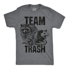 Mens Funny T Shirts Team Trash Sarcastic Raccoon Graphic Novelty Tee For Men