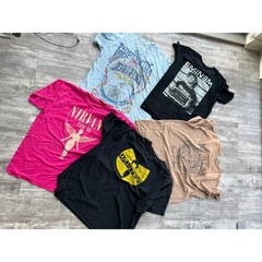 Huge 25pc Band Tee Lot Nirvana AC/DC Wu-Tang Johnny Cash Bob Marley Graphic