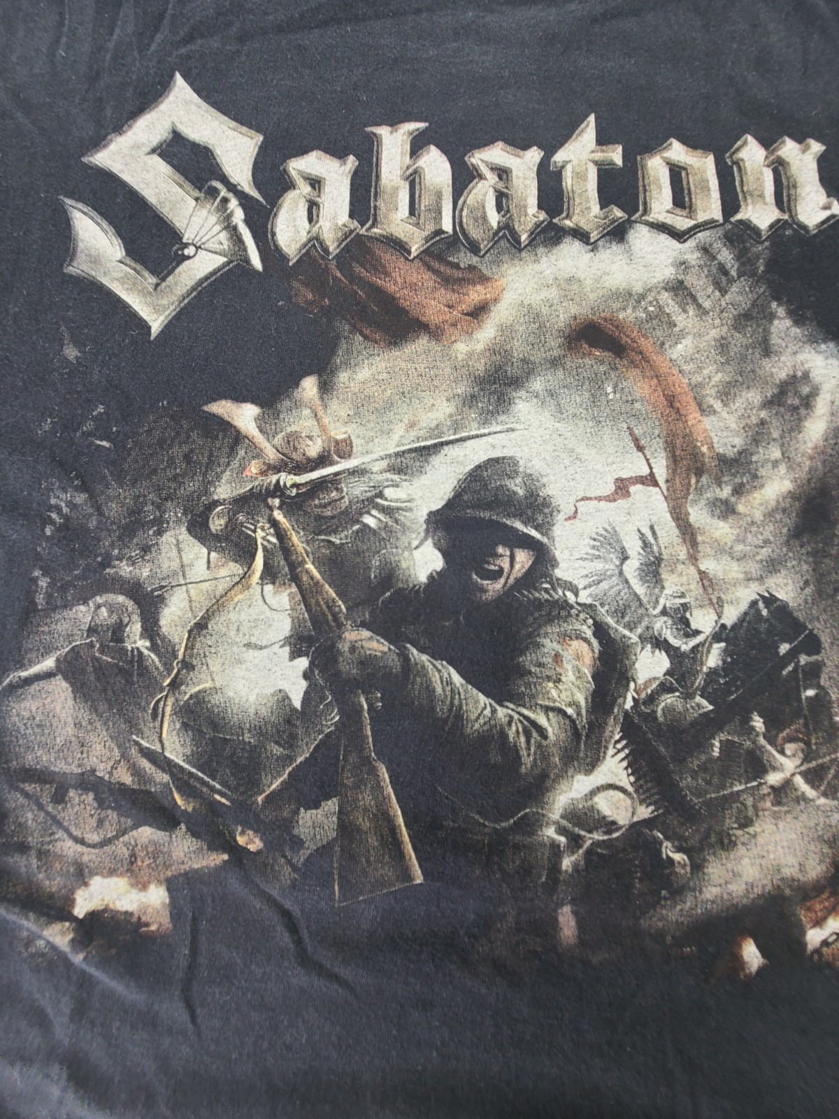 Sabaton The Last Stand Band Shirt Mens 2XL Double Sided Heavy Metal Tour Tee gallery