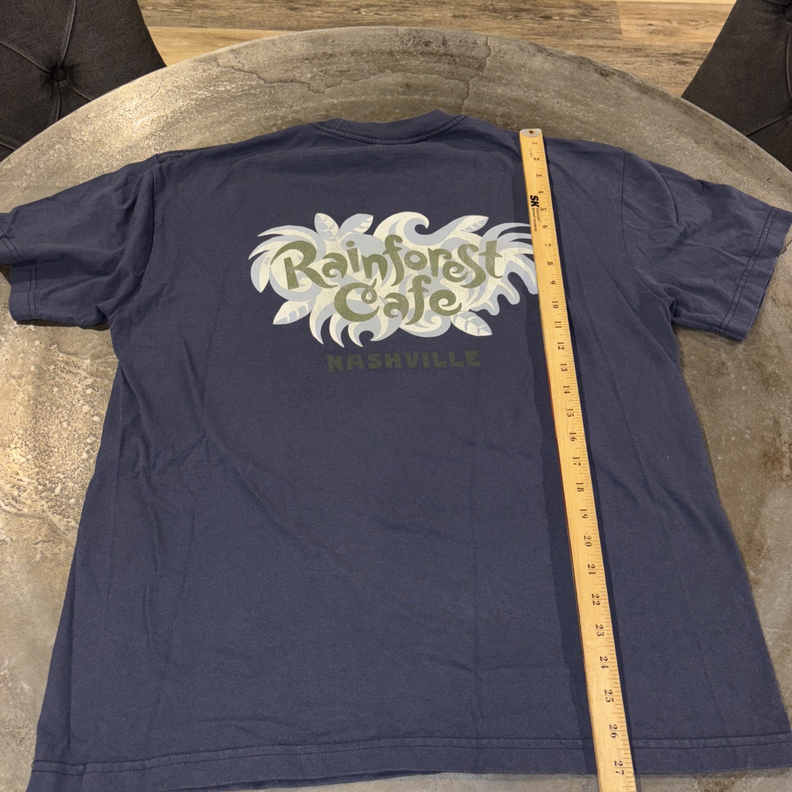 Vintage Rainforest Cafe Shirt Adult Large Blue Cotton Nashville USA 90s gallery