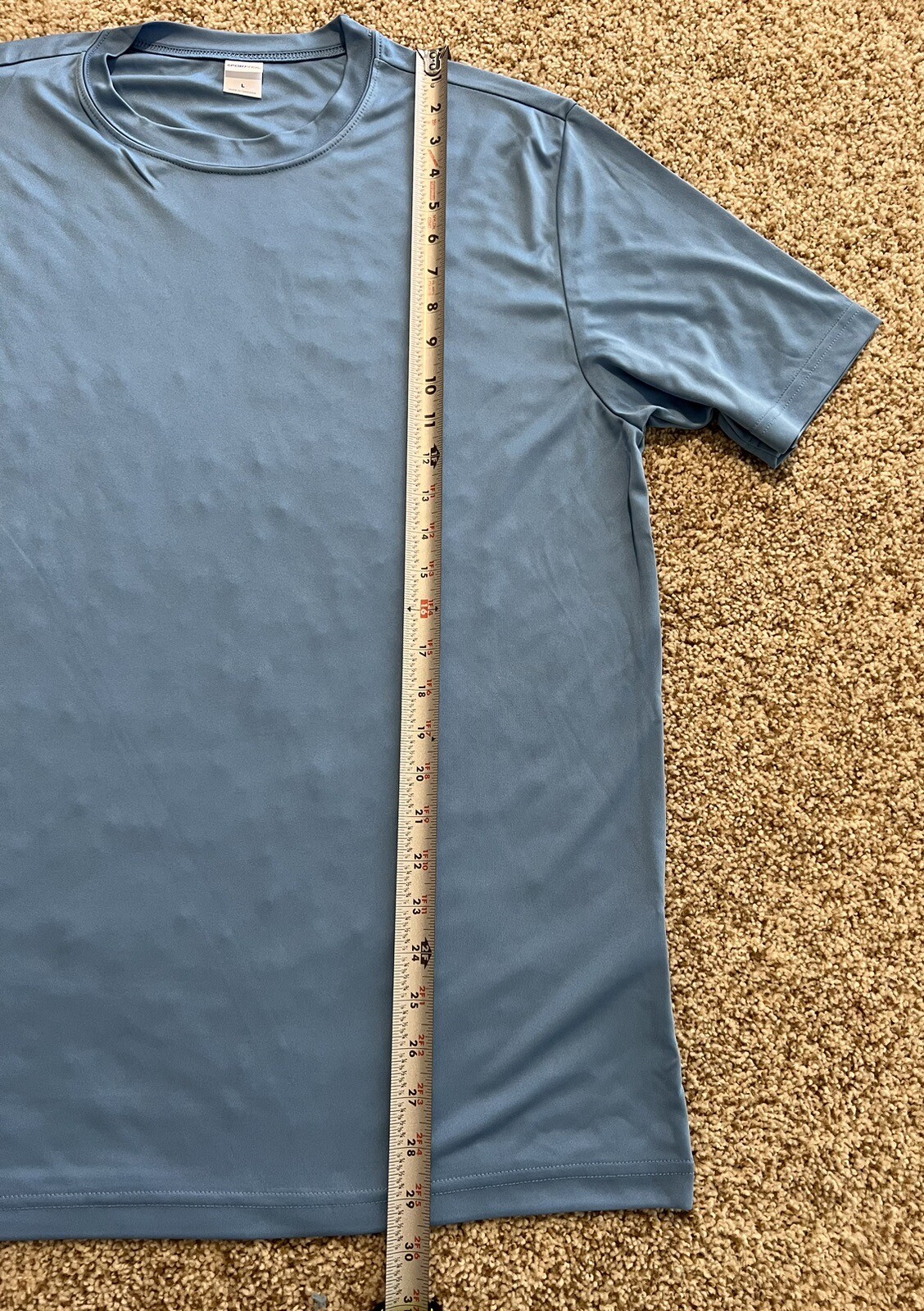 Sport-Tek Adult Short Sleeve T-Shirt Size L Blue gallery