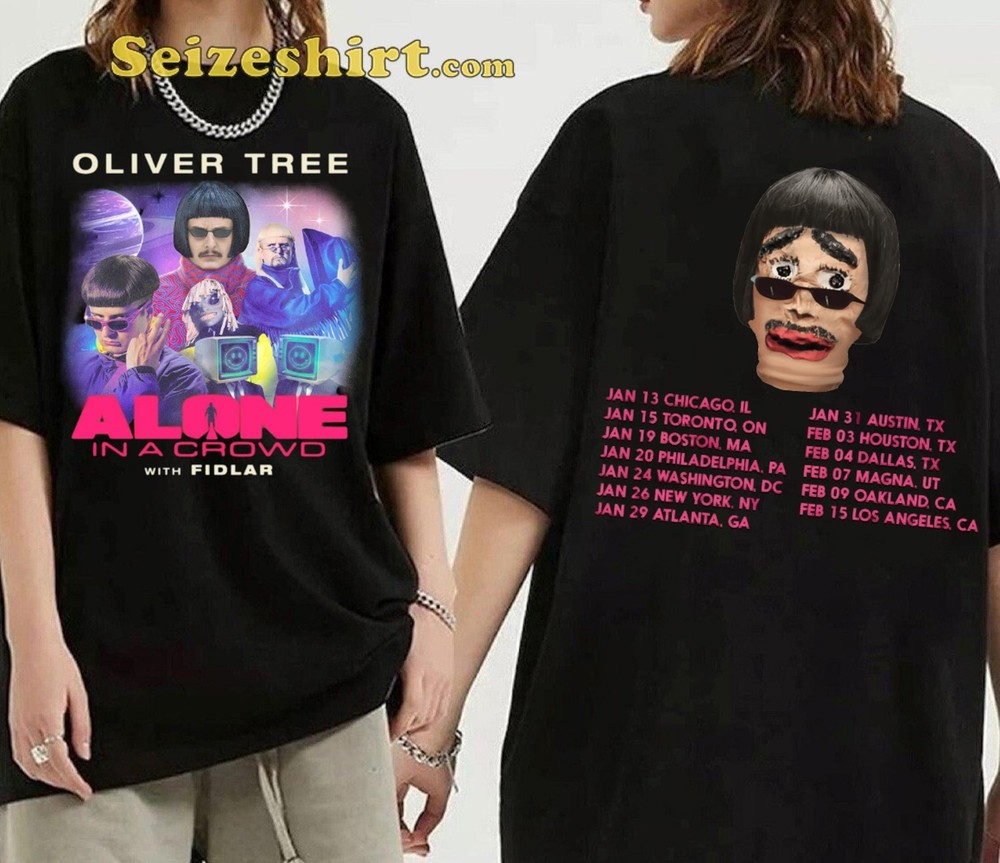 Oliver Tree Alone In A Crowd Tour 2024 Concert Graphic Shirt