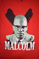 Malcolm X Mens Malcolm X Official Merchandise Red Graphic Shirt New S, M, L