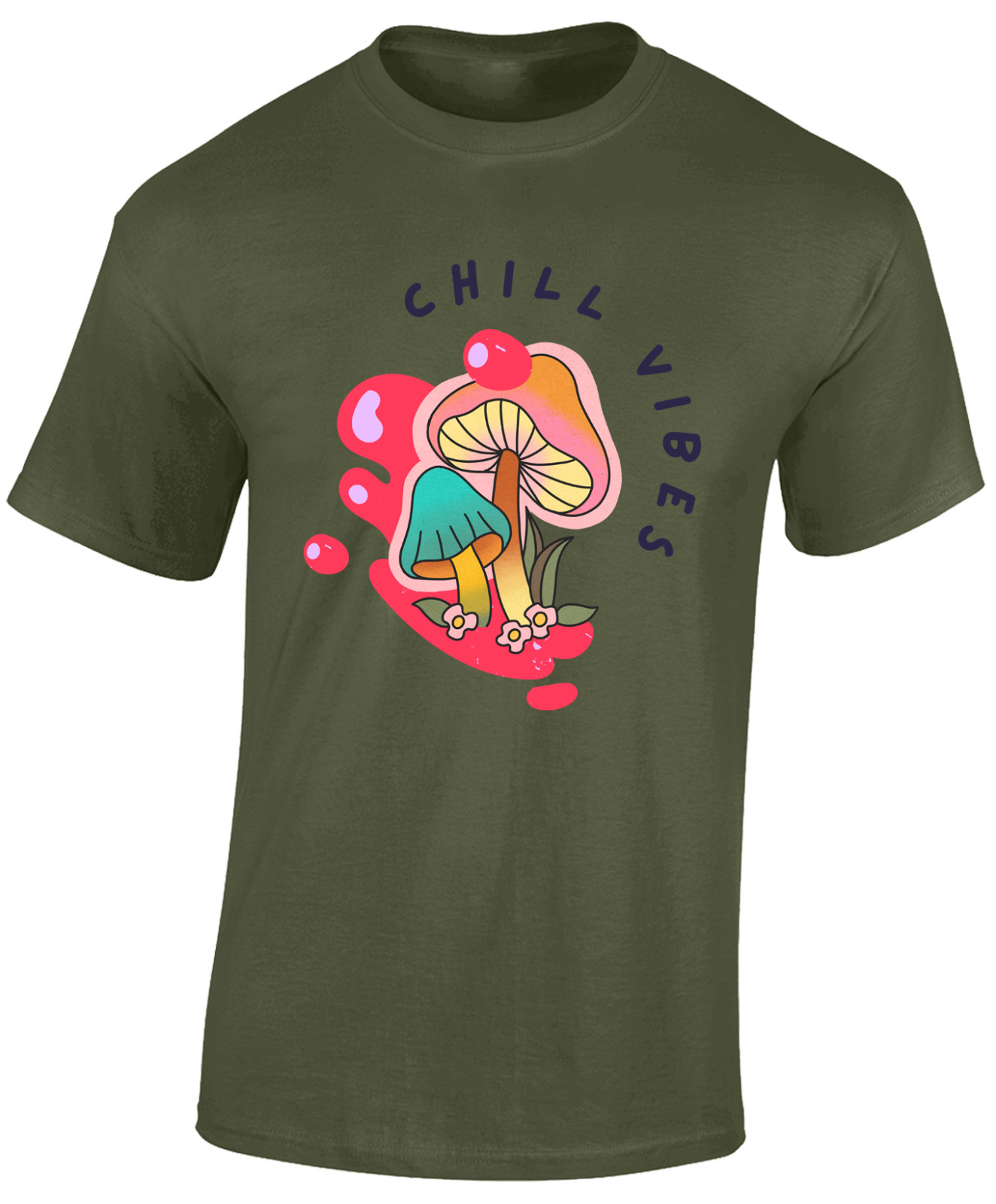 CHILL VIBES MENS T SHIRT FUNNY SUMMER HOLIDAY CLOTHING CASUAL NICE TOP gallery