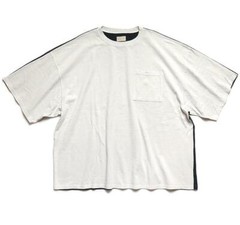KAPITAL 2TONE BIG POCKET Tee BONE Skeleton black/natural new