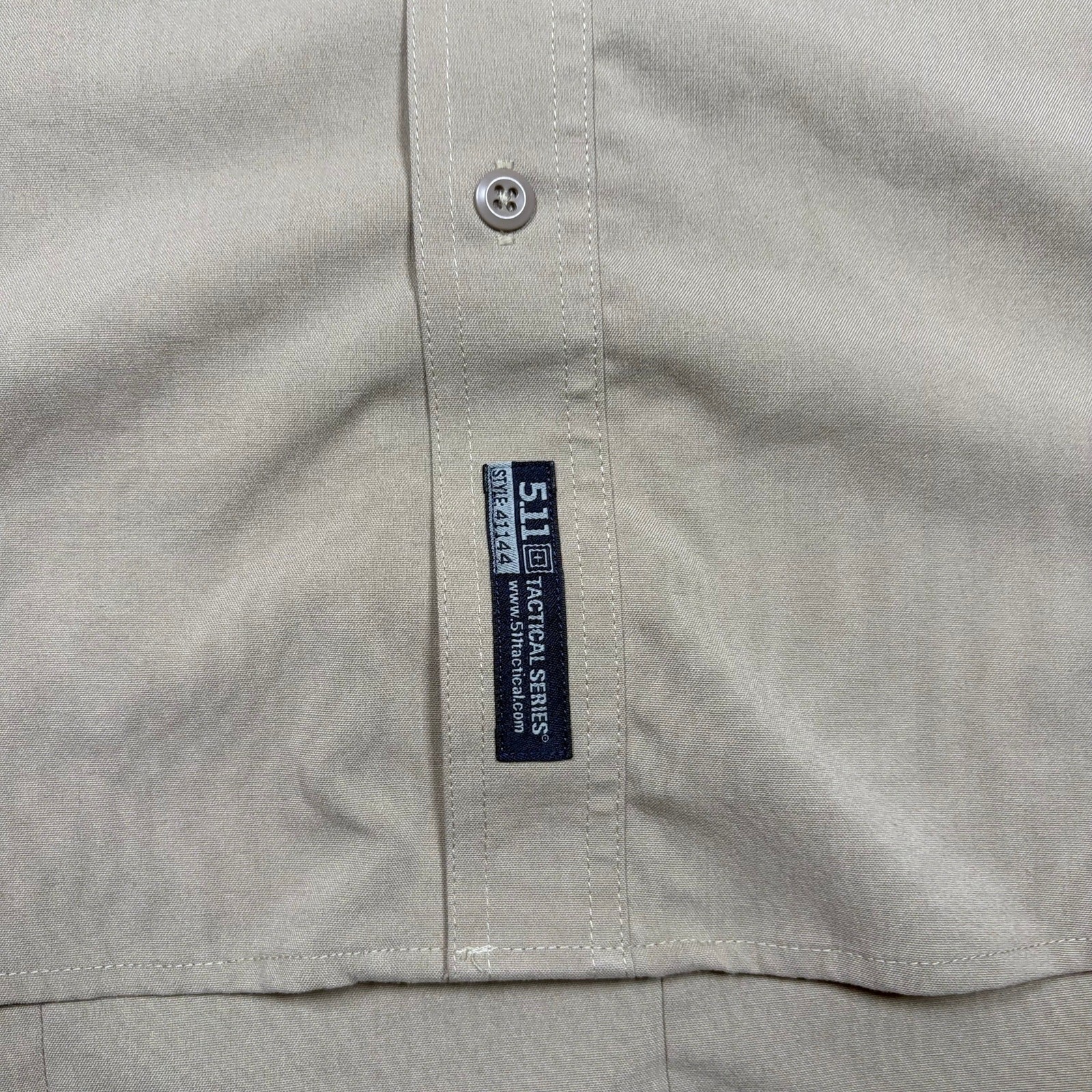 5.11 Tactical Series Shirt 2XL Tan Short Sleeve Cargo Workwear 41144 Gorpcore gallery